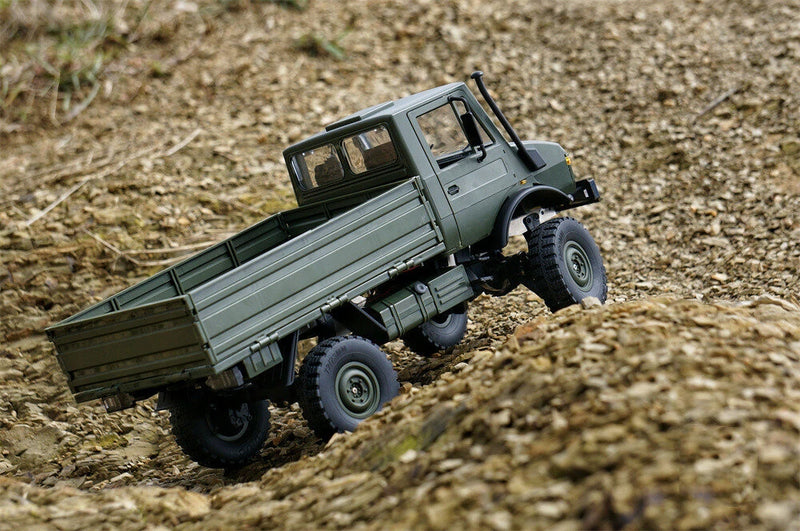 LDRC LD-P06 1/12 2.4G 4WD RC Car Unimog 435 U1300RC w/ LED Light Military Climbing Truck Full Proportional Vehicles Models Toys