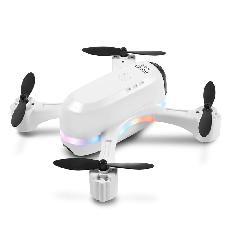 FUQI MODEL H28 WiFi FPV with HD Dual Camera Switchable Integrated Storage Optical Flow Hover Highlight LED Racing Light RC Toys Drone Quadcopter RTF