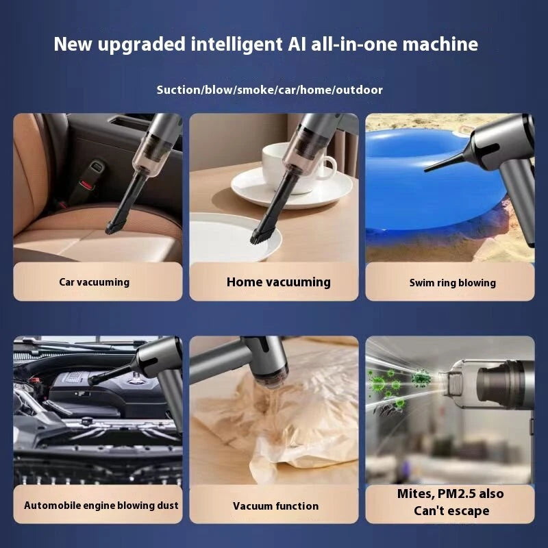 Cordless Car Vacuum Cleaner Rechargeable Portable Brushless Handheld Vacuum Blower Car Home for Blowing and Sucking Pets