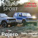 LDRC 1297S Newly Upgraded RTR 1/14 2.4G 4WD for Mitsubishi Pajeyo V24WG 1992 Sport RC Car Dual-Speed Mechanical Shifting Classis Off-Road SUV Climbing Truck LED Light Full Proportional Control Metal Gears CVD Straight Axle Vehicles Models Toys