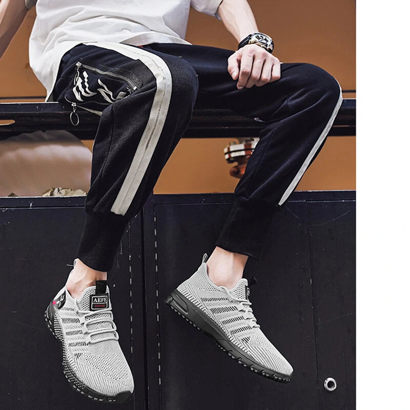 Summer Fashion Running Shoes Casual Soft Breathable Lace-up Sneaker Outdoor Casual Walking Sports for Jogging Hiking Camping