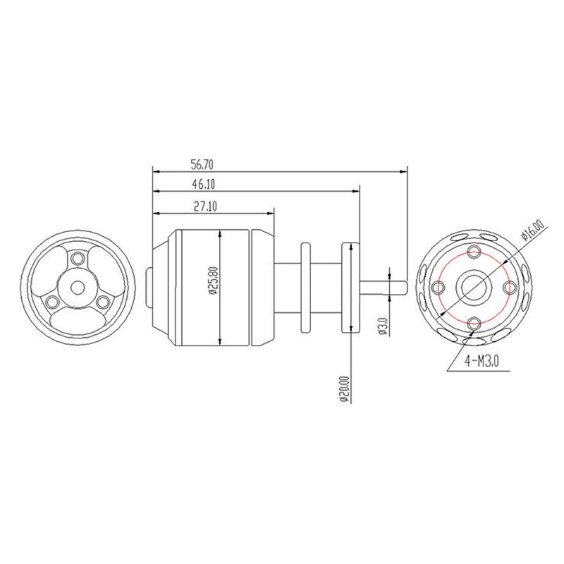 QX-Motor 64mm 5 Blades EDF Unit With QF2611 4500KV Brushless Motor 3S for RC Airplane Jet