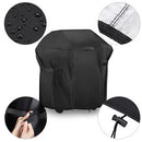 KING DO WAY BBQ Grill Cover 30x25x47'' Heavy Duty Waterproof Windproof Dust UV Resistant with Handle Straps Storage Bag Windproof Buckle and Shrink Rope for Weber Brinkmann Char-Broil Holland