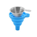 TWO TREES Collapsible Silicone Funnels and Stainless Steel Resin Filter Cups for Pouring Resin Back into Bottle