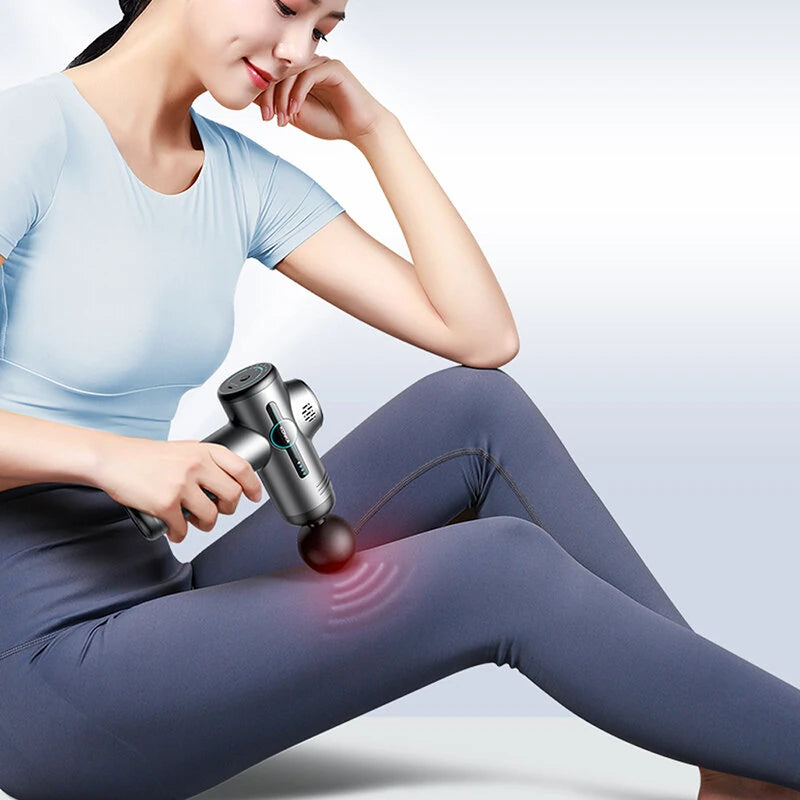 KONKA V1 Massage Gun 6 Speeds Adjustable Gear 6 Massage Heads 3200 rpm Fascia Gun Muscle Relaxation Brushed Motor