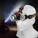 Outdoor 500LM Wave Sensor Headlamp White Yellow Blue 3 Light Source Fishing Headlights USB Charging Night Running Lamp