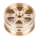4PCS Upgraded Brass Wheel Rims 0.7'' for Axial SCX30 1/30 RC Car Vehicles Models Spare Parts