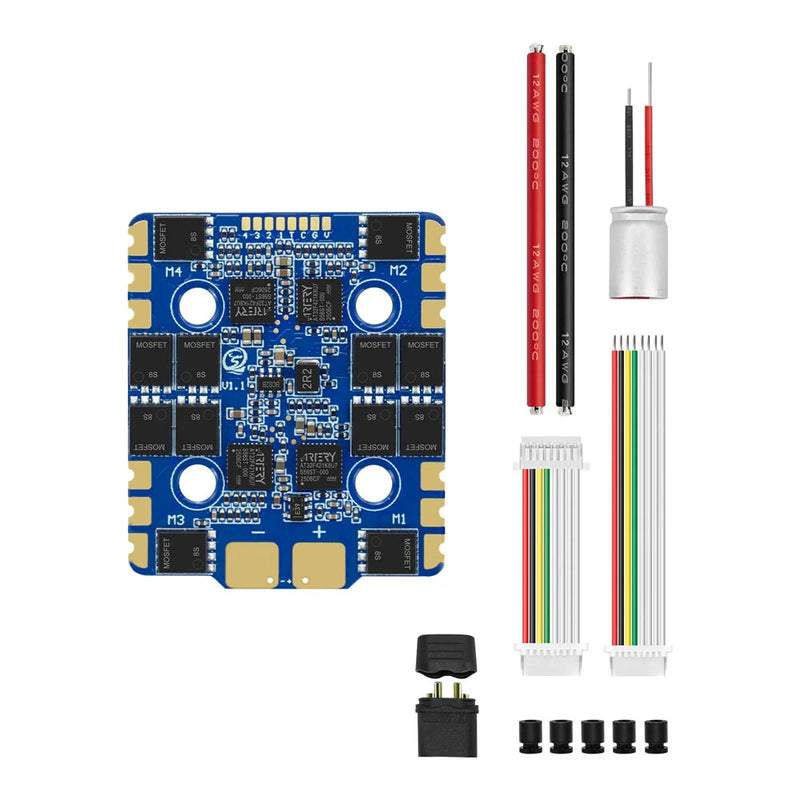 20*20mm SEQURE Blueson A1 6S 65A / 8S 70A 128KHz 4IN1 ESC with AM32 / BLHeli_32 for RC FPV Drones Racing and Freestyle