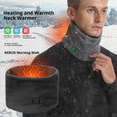TENGOO USB Charging Electric Heated Neck Scarf 3 Gears Adjustable Intelligent Winter Warm Neckerchief Plush Collar for Men Women