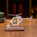 HX-15 Stirling Engine Helicopter Model DIY Assembly Kit Physical Air Energy Combustion Engine Technology Educational Creative Toys