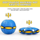 Magic Transforming UFO LED Light Flying Saucer Ball Stress Relief Outdoor Toy Unisex Plastic Deformation Flat Dual Modes Fun