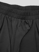 INCERUN Men Pant Elastic Black Irregular Design Skirt Pant Loose Fit Fashion Mens Streetwear Pants S-5XL