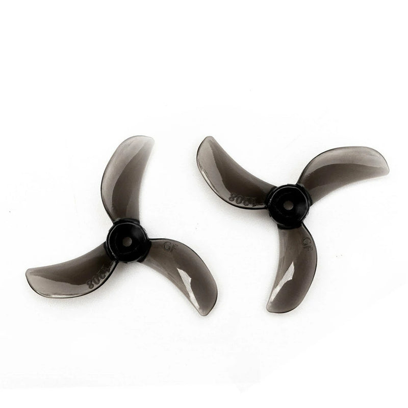 4 Pairs Gemfan 1208 31mm 1.2 Inch 4-Blade Propeller 0.8mm / 1.0mm / 1.5mm Shaft Hole for 0802 25000KV High KV Motor DIY Whoop RC Drone FPV Racing