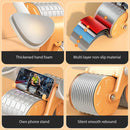 KALOAD 2 Wheel Automatic Rebound Smart Counting Abdominal Elbow Support with Phone Holder Flat Plate Exercise Wheel Silence Abdominal Wheel for Home Gym