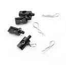 4PCS Upgraded Metal Body Mount Posts Shell Pillars for Tamiya CW-01 Lunch Box RC Cars Vehicles Models Spare Parts Accessories LY126