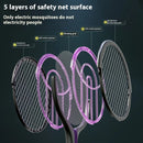 2 In 1 Adjustable Angle Electric Mosquito Swatter Mosquito Swatter Rotatable Foldable Electric Mosquito Swatter Telescopic Electric Mosquito Swatter