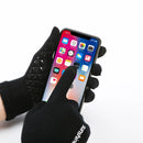 3pcs/set Women Men Winter Hat and Glove Sets Warm Knit Hat Snow Ski Skull Cap with Visor and Touch Screen Mittens Texting Gloves Set