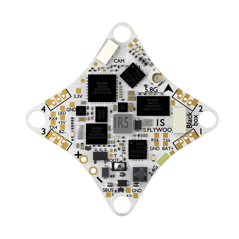 25.5 x25.5mm FLYWOO GOKU F405 ERVT 1S ELRS Flight Controller 5V BEC & 5A 5in1 ESC Built-in 400mw VTX for RC FPV Racing Drone