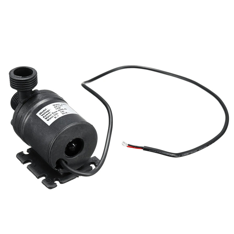 Ultra-quiet DC 12V/24V Home 750L/H Portable Brushless Motor Submersible Water Pump 5.5M for Cooling System Fountains Heater Mini