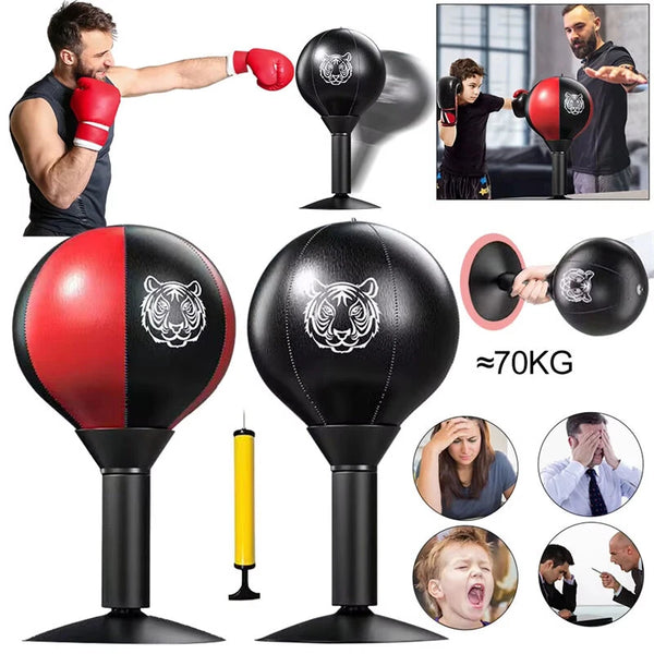KALOAD Adult Boxing Training Bag Leather Desktop Speed Ball Wall-Mounted Strong Cup Kids Fitness Training Equipmen