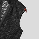 INCERUN Mens Textured V-Neck Sleeveless Tank Micro Sheer Comfortable Breathable Vest
