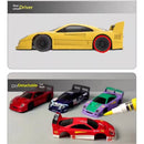 LDARC S100 1/64 2.4G RWD Drift RC Car Mini Full Proportional Three Speed Metal Gears LED Light with Bearings Screen Remote Control High-Speed On-Road Racing Vehicle Model Boys Gifts 60 Minutes Playing Time Toys