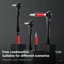 WEST BIKING 12-In-1 Bicycle Repair Tools Kit Portable Multitool Bike Two-Way Ratchet Wrench Magnetic Allen Key Quick Release Set