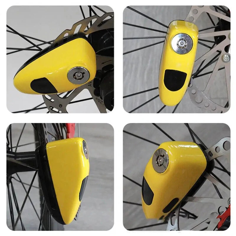 BENGGOU Type-C Charging Bicycle Disc Brake Lock 130dB Loud Alarm Anti-thief Protection Aluminum Alloy Waterproof Reminding Rope Lock for Bike Motorcycle