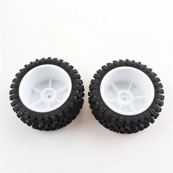2PCS Wltoys 124007 1/12 RC Car Spare Rear Tires Wheels Rims Glued 2486 Vehicles Models Parts Accessories