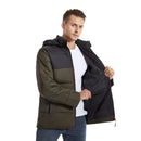 TENGOO HJ-15G Unisex Cotton-padded Heated Jacket - 15 Heating Areas, USB/DC Charging, Winter Electric Thermal Warm Jacket for Outdoor Hiking Camping
