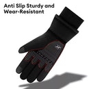TENGOO USB Heated Gloves for Men Cycling Gloves Winter Waterproof Cold Padded Thickened Touch Screen Gloves Charging Heating Warm Gloves Outdoor Camping Skiing Motorcycle Gloves