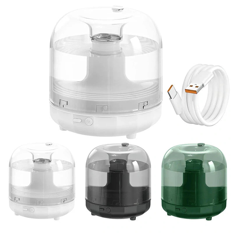 Compat 500ML Colorful Light Glass Ultrasonic Air Cooling Mist Machine With Color Night Light Room Home Humidifier Diffuser