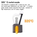 Anycubic Kobra S1 Hotend Extruder Kit 320C High Temperature 24V 50W Heater 0.4mm Nozzle Ceramic Throat Tube for PLA TPU PETG ABS ASA 3D Printer Parts