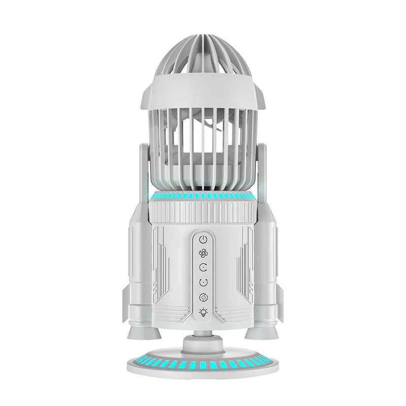 NIKOLATOY Creative Rocket Desktop Fan Ornaments Decorations Collection Science Discovery Toys