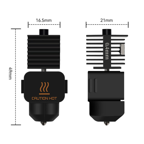 Two Trees A1/A1 Mini Extrusion Head Kit Muti Nozzle High-Speed Printing Precision Metal Alloy for Bambu Lab A1 Series Quick Nozzle Replacement