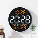10inch LED Large Digital Wall Clock With Remote Control Auto Dimming 10 Level Brightness Digital Alarm Clock Temperature Humidity Date Week Display Countdown Timing Clock For Home Farmhouse Office