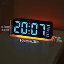 Digital Alarm LED Clock Mood Light TEMP Date Week 2 Alarms Snooze Electronic Table Clock 4 Levels Brightness 12H 24H LED Clock