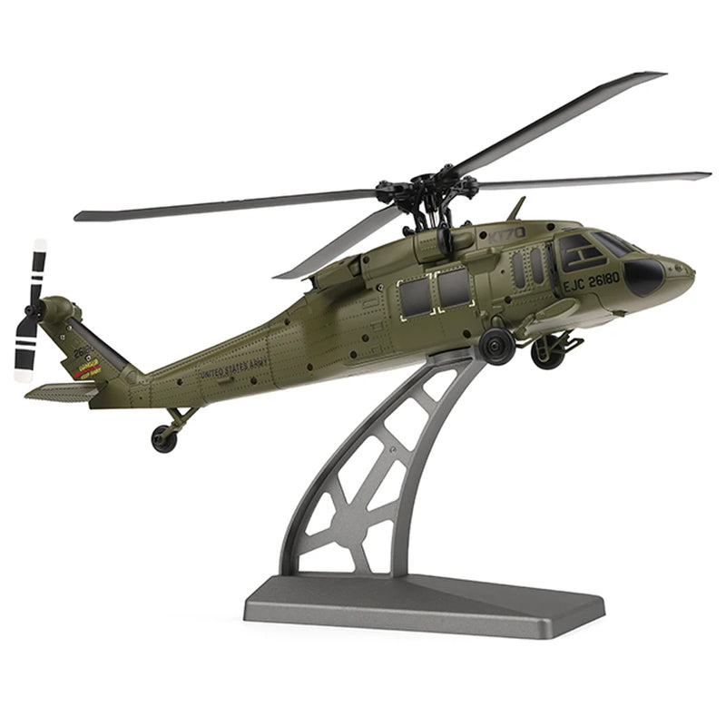 XK K170 UH-60L 2.4G 4CH 6-Axis Gyro Brushless Motor Military Green RC Helicopter RTF