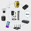 Universal Power Supply 30W AC to DC Adapter 3V-12V 2A with 5V 2.1A USB Port 8 DC Plugs EU/US Plug for LED Strip CCTV Router TV Box