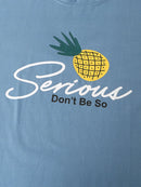 Women Cartoon Fruit Print O-Neck Loose Pants Cotton Comfy Plus Size Home Pajamas Sets