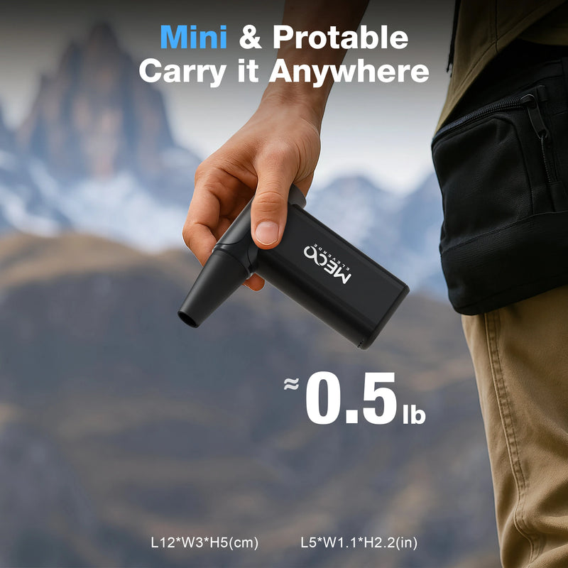 MECO ELEVERDE D1 Electric Compressed Air Duster Vacuum Cleaner 8-Gear to 130000RPM  Keyboard Cleaner Rechargeable Cordless Air Duster for Computer, Car, Pet Hair