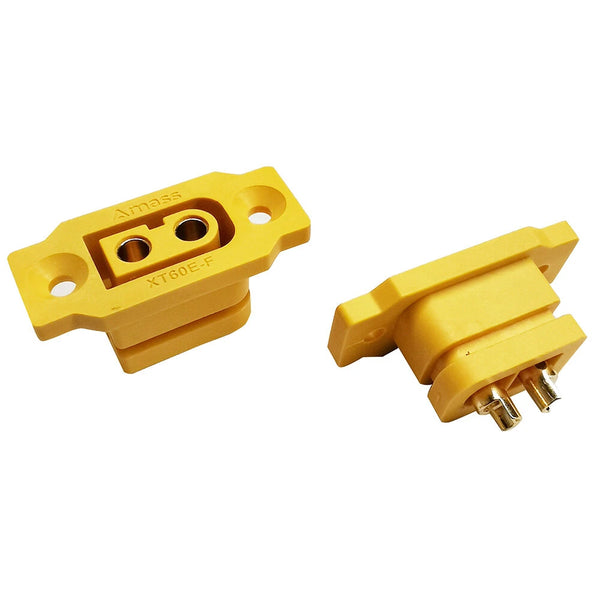5PCS Amass XT60E-F XT60 Female Plug Connector with Fixing Mounting Hole