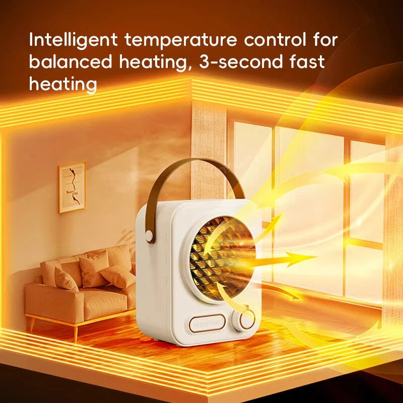 IPRee Mini Electric Fan Heater Portable Blower Home Wall Heating Stove Radiator Heater Machine for Winter