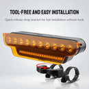 BENGGUO BG-1969 Wireless Remote Control Bicycle Headlight 120dB Horn 10 LED Waterproof Bike Light with Dust Cover