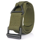TUSHI 125cm Men's Tactical Nylon Belt Adjustable Wear-resistant Lightweight Waist Belt Buckle Canvas Belt Casual Sports Belts