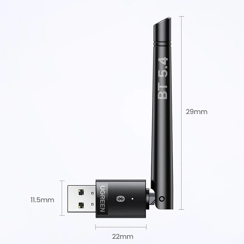 UGreen CM749 bluetooth 5.4 Adapter 120M Dongle for PC Wireless Mouse Keyboard Music Audio Receiver Transmitter Free-driver