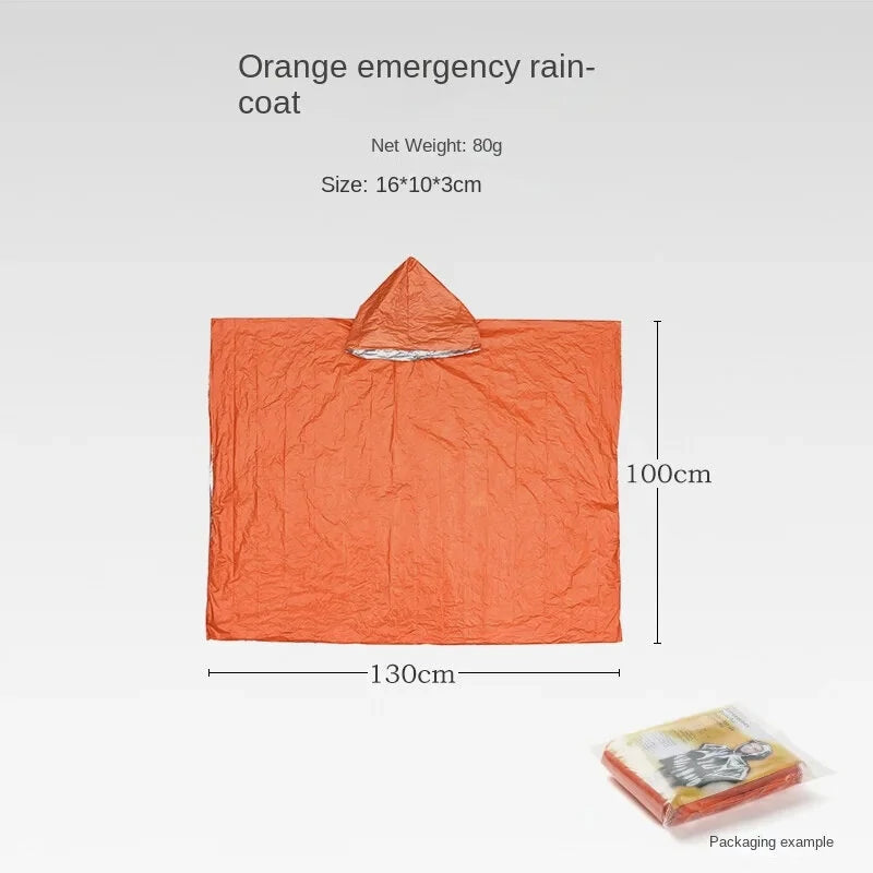 2 Person Emergency Shelter Bivy Survival Tent Kit Mylar Tube Tent Sleeping Bag Waterproof Outdoor SOS Thermal Blanket Reusable