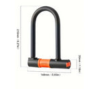 U Shape Bike Lock Silicone Soft Anti-Theft with 2 Keys Safety Lock for MTB Bike Road Bike