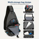 IPRee Waterproof Single Chest Shoulder Bag, Multi Purpose Large Capacity Crossbody Bag for Men Women, Suitable for Outdoor Travel Work