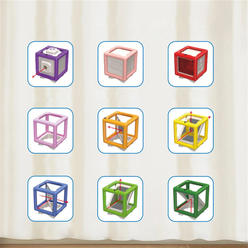 7071 Reasoning Laser Maze Beam-bending Thinking Game Building Blocks Cube Educational Reasoning Children's Desktop Toys